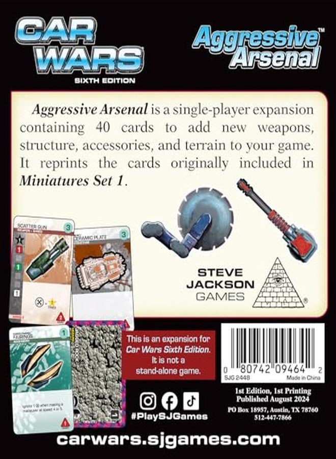 STEVE JACKSON GAMES SJG Car Wars Aggressive Arsenal - Tabletop RPG Expansion - for 2 to 4 Players and Ages 10+ - Image 2