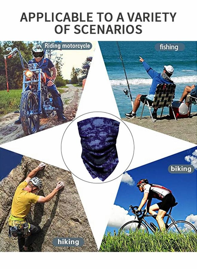 GROIC 5pcs Cooling Neck Gaiter Camo Face Mask, UV Protection Ice Silk Hood, Sunscreen Breathable Bandana, Windproof Mask Cycling Supplies Sports Gear  - Image 5