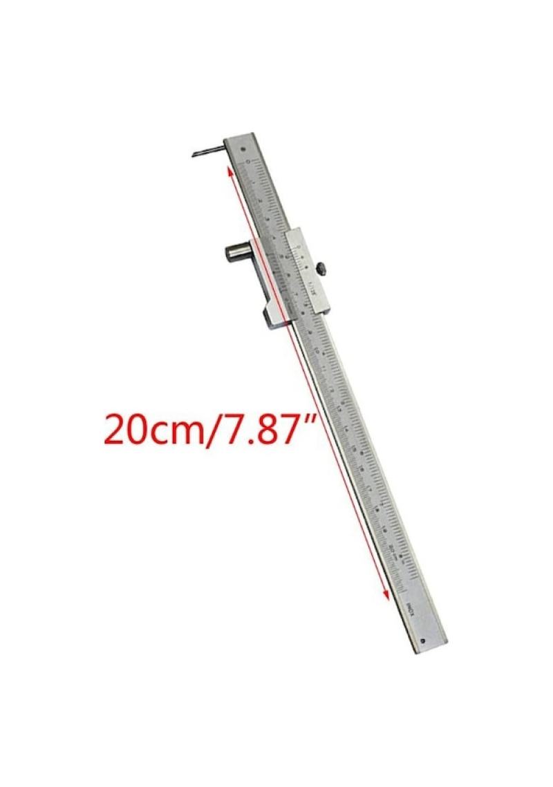 Parallel Scribing Caliper 0-200mm Stainless Steel Scribing Vernier Caliper Silver - Image 4