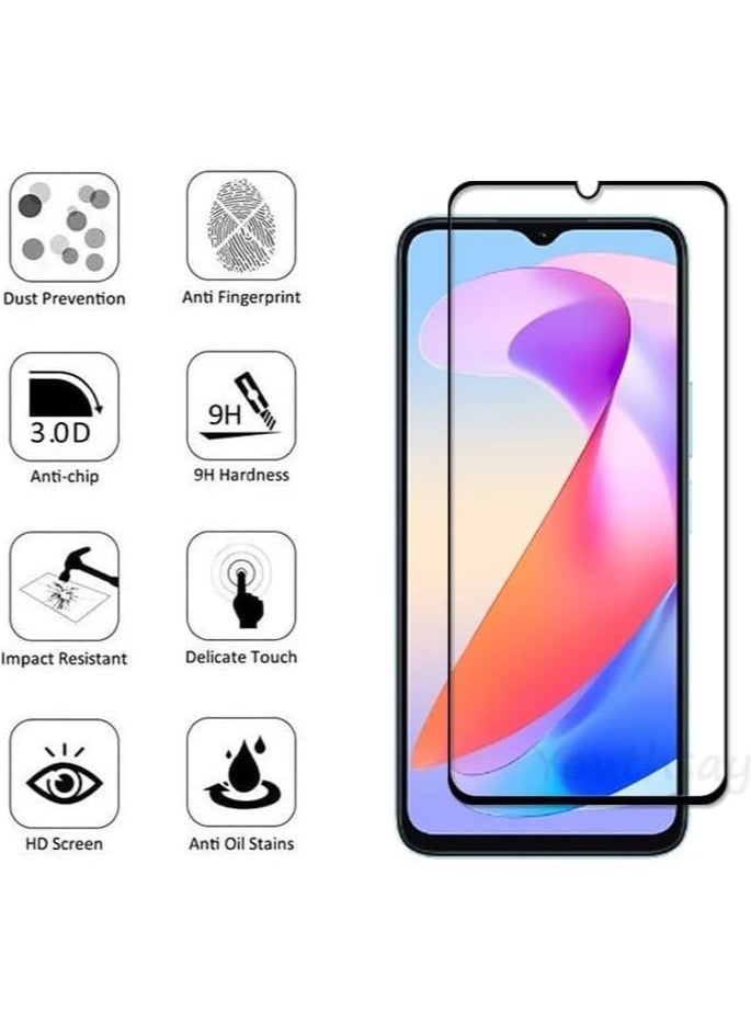 Privacy Screen Protector for Honor X6a 2023 Privacy Tempered Glass Privacy Screen Film Case Friendly 9H Hardness Anti-scratch Anti-spy Tempered Glass Film for Honor X6a - Image 2