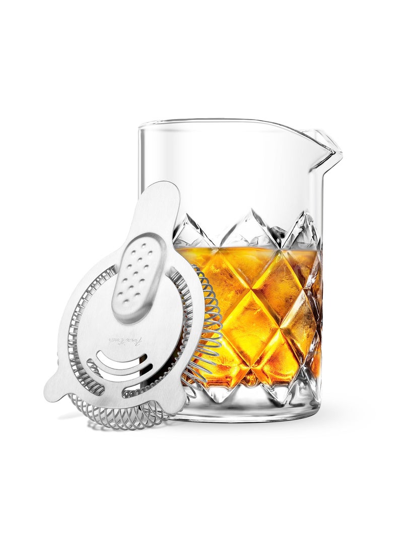 Final Touch Final Touch Yarai Mixing Pitcher with Hawthorne Strainer  Elevate Your Cocktail Experience with Classic Elegance and Precision Pouring  Durable Glass Construction for Perfect Mixes GMP110 