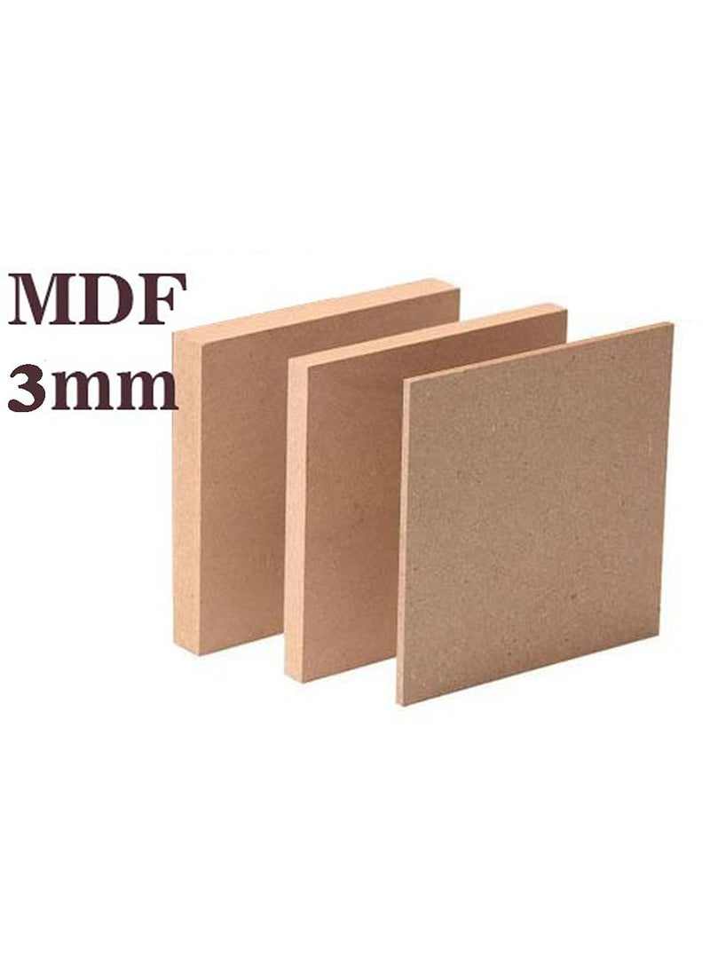 Generic SVELASER Round Circle 3mm MDF Board Pack of 12 Sheets 2 inch x 2 inch  - Image 2