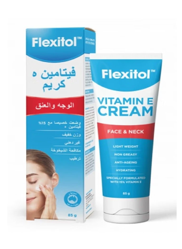Flexitol Vitamin E Cream for Face and Neck - 85 grams - Image 1
