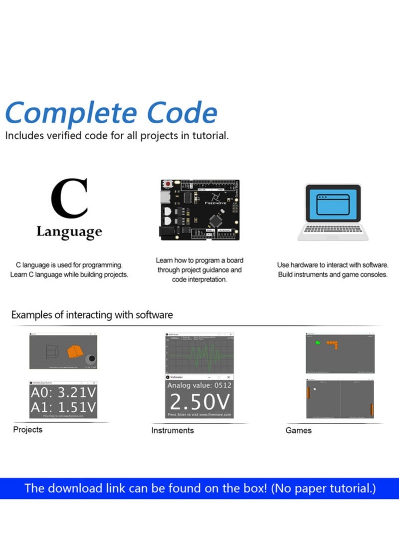 Freenove RFID Starter Kit V2.0 with Board V4 (Compatible with Arduino IDE) 267-Page Detailed Tutorial 198 Items 49 Projects