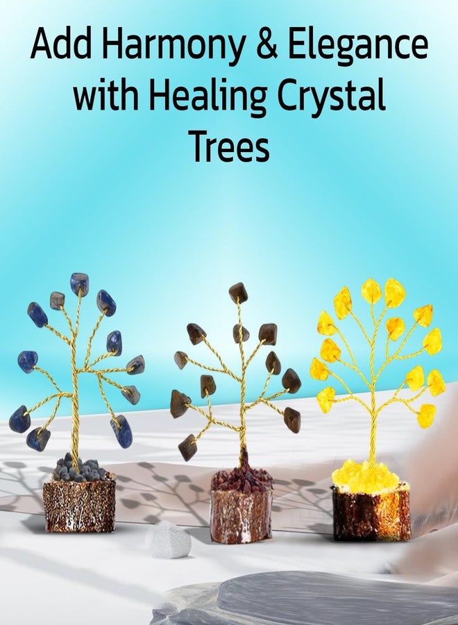 Real Crystal Chakra Healing Crystal Tree Set of 12, Thoughtful Gifts for Women - Handcrafted Tree of Life - Home, Office Decor for Positive Energy, Money, Good Luck, Reiki Healing - Birthday Gifts for Mom & Dad - Image 5