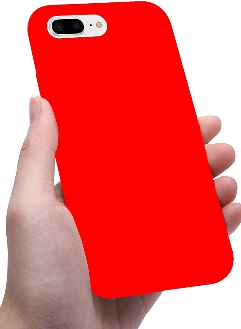 ELTRAZONE ELTRAZONE case compatible with iPhone SE 2020/2022 iPhone 7 & iPhone 8 4.7 inch, Liquid Silicone Slim Protective Shockproof Phone Case Cover (RED)