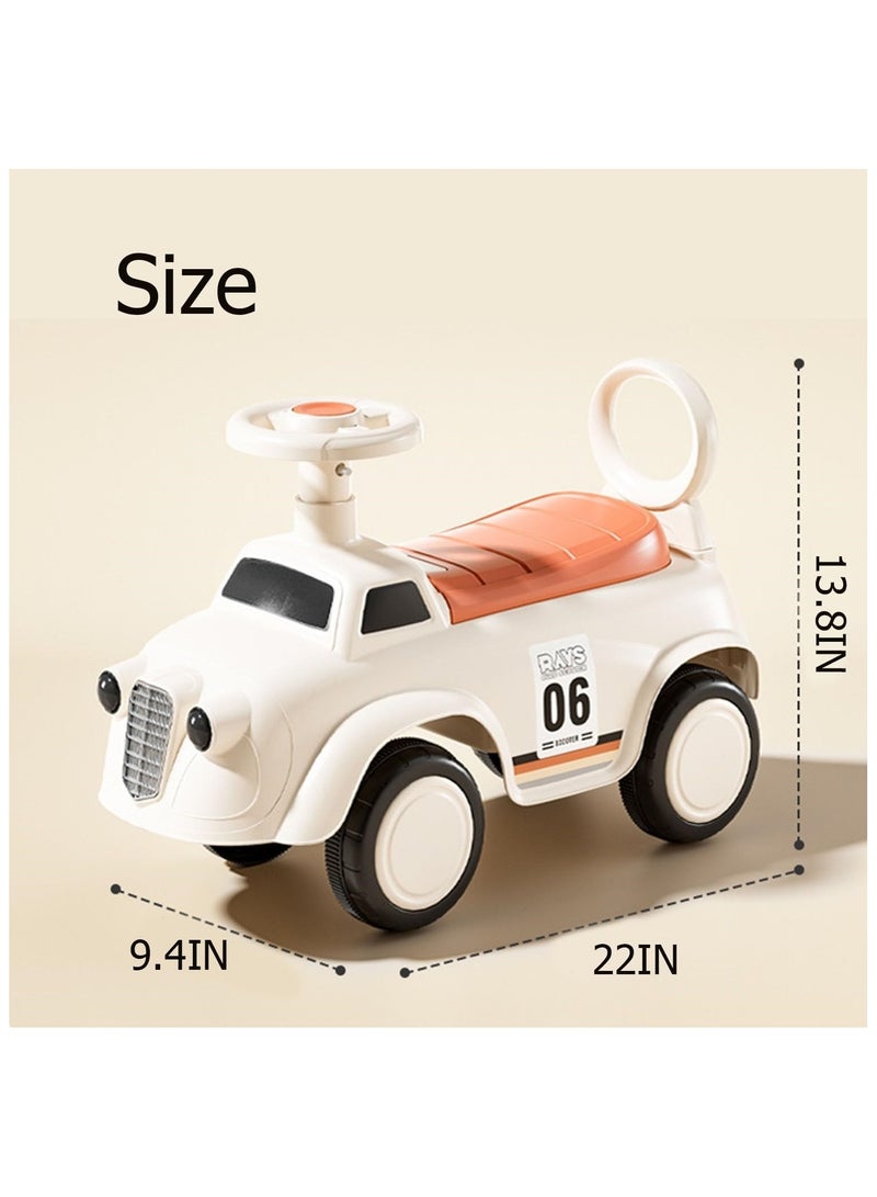 سوفام ركوب دراجة توازن الأطفال، ركوب ركوب السيارات للأطفال، ركوب دراجة الأطفال الصغار ركوب الأطفال مع سلة الموسيقى والإضاءة والتخزين، السلامة ضد الإنقلاب، لمدة 0-36 شهرًا (البني) - Image 2