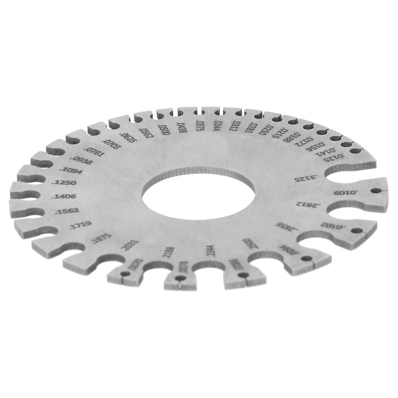 Steel Diameter Ruler Gauge Pocket Size Lightweight for Woodworking Workshop - Image 3