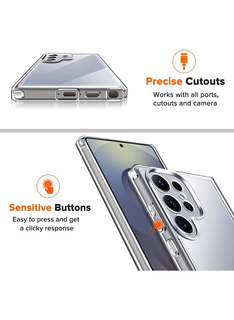 Muzz Case Compatible with Samsung Galaxy S26 Edge Case with Camera Protection TPU Silicone Crystal Clear Soft Cover Flexible Transparent Shockproof Case Cover For Samsung Galaxy S26 Edge - Image 5