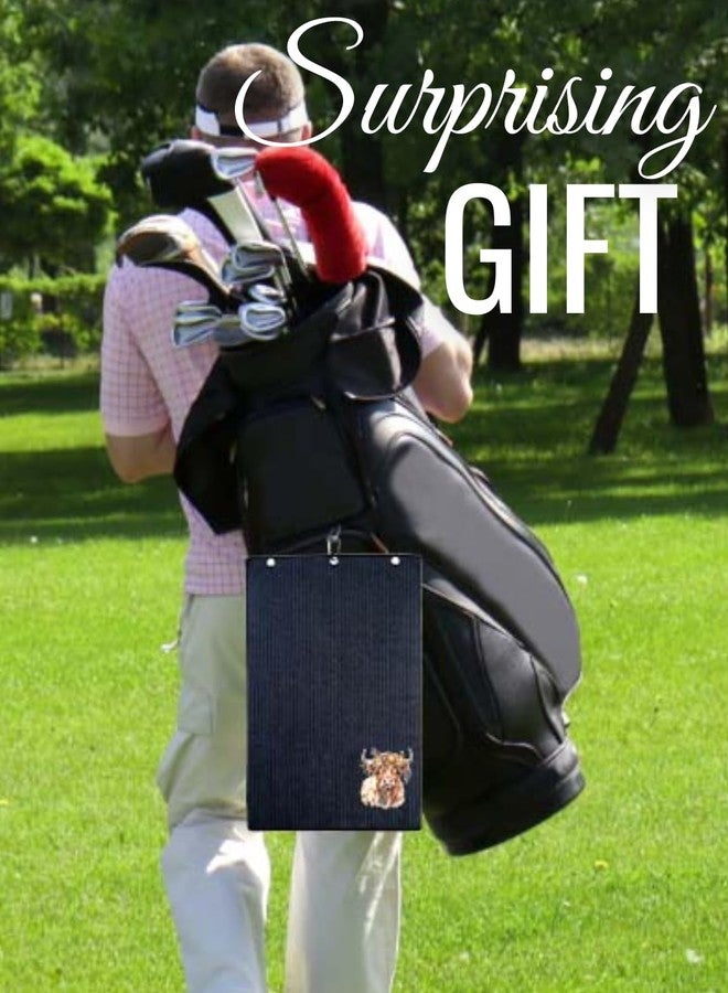 CybGene Highland Cow Gifts Golf Towel, Gifts for Highland Cow Lovers, 15.7“x23.6” Microfiber Golf Towel for Golf Bags for Birthday, Christmas - Image 4