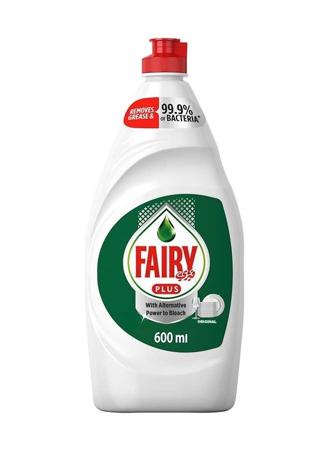 Fairy Plus Original Dishwashing Liquid, 600ml 