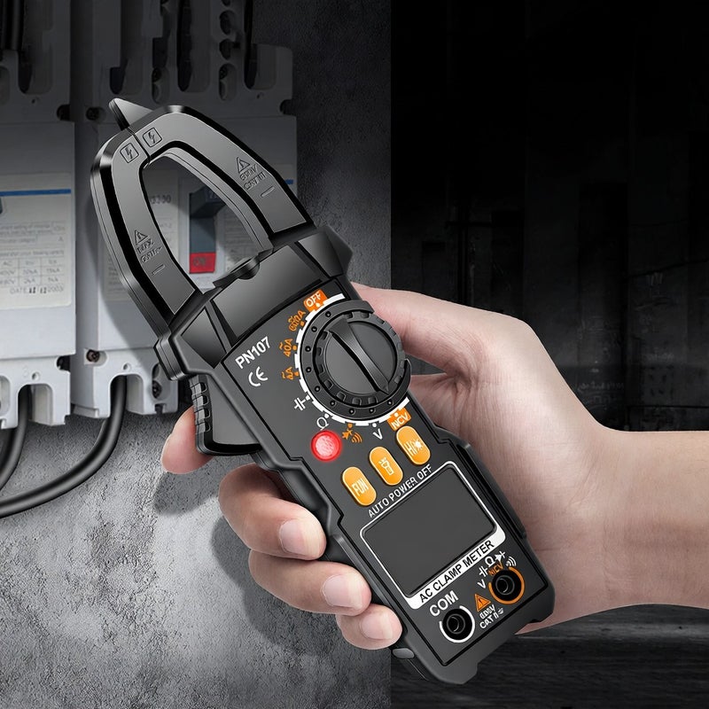 ANENG PN107 Digital Clamp Meter CAT II 600V AC Voltage Multimeter Tester 4000 Counts Amp Voltage Tester Measures AC/DC Current AC Voltage Resistance Capacitor Diodes Electrican Tools Non-Contact - Image 3