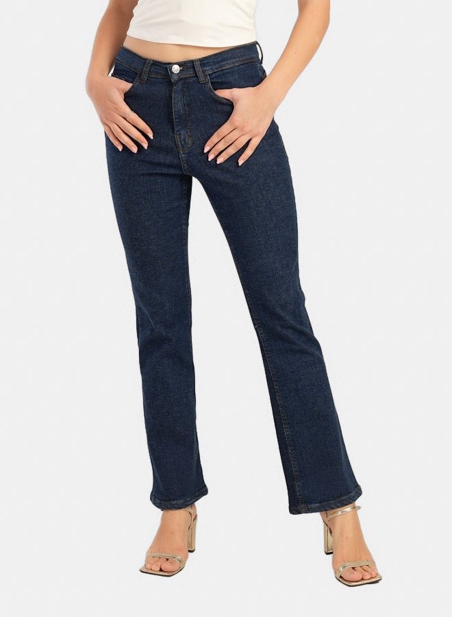 Carina Classic Cotton Flare Jeans - Image 1