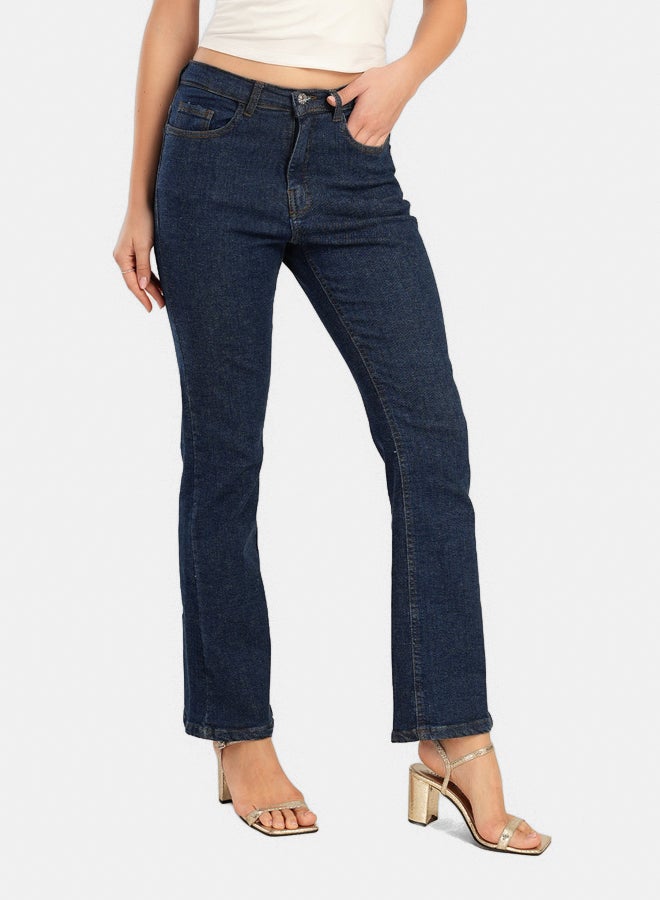 Carina Classic Cotton Flare Jeans - Image 4
