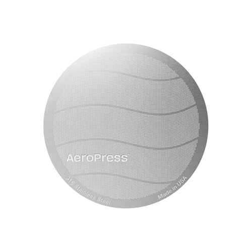 AeroPress AeroPress Stainless Steel Reusable Filter  Metal Coffee Filter for AeroPress Standard Coffee Makers 1 Pack 1 Filter 