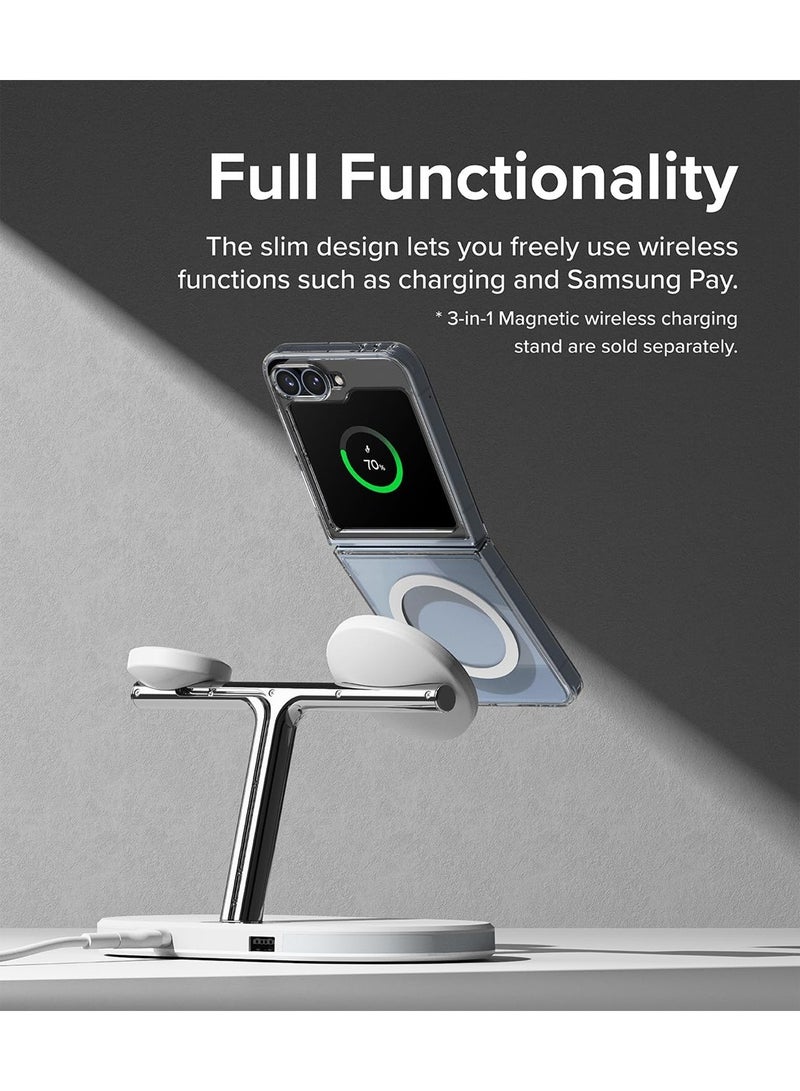 Techie Samsung Galaxy Z Flip6 Ultra Clear Case with MagSafe – Slim, Anti-Yellowing Cover with Camera Lens Protection, Magnetic Holder Compatible - Image 5