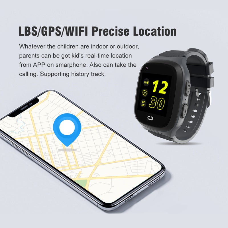 ساعة ذكية أطفال LT31 4G | مكالمة هاتفية ومراسلة فيديو | تحديد الموقع عبر LBS/GPS/WIFI | استدعاء SOS | كاميرا | ساعة المنبه | ماء مقاومة لحياة اليومية - Image 5