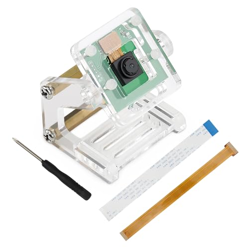 FREENOVE 5MP Camera for Raspberry Pi 5 4 B 3 B+ A+ Zero 2 W with Adjustable Holder and Ribbon Cable, 62° Viewing Angle, 1080P 720P Output - Image 1