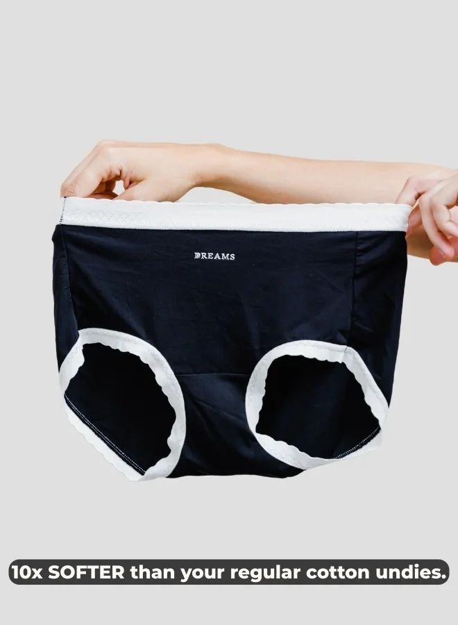 Intimate Queen Pack Of 1 Corn Bae Lacy Boyshorts – CloudSoft Luxury, Made from Corn Fiber | Soothes Skin, No Roll-Ups for Women | Best Price UAE