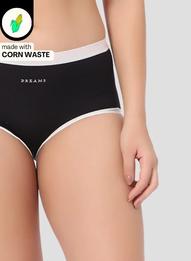 Intimate Queen Pack Of 1 Corn Bae Lacy Boyshorts – CloudSoft Luxury, Made from Corn Fiber | Soothes Skin, No Roll-Ups for Women | Best Price UAE