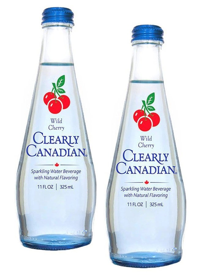 Clearly Canadian Wild Cherry Sparkling Water 11oz (Pack of 2) - Image 1