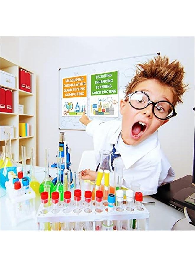 Arabest 40 Pcs Stem Science Bulletin Board Set Stem Classroom Decorations Scientist Posters Gear Shaped Cutouts Teachers Banner Wall Decor for Pre School Elementary Middle School Office Party Supplies  - Image 5