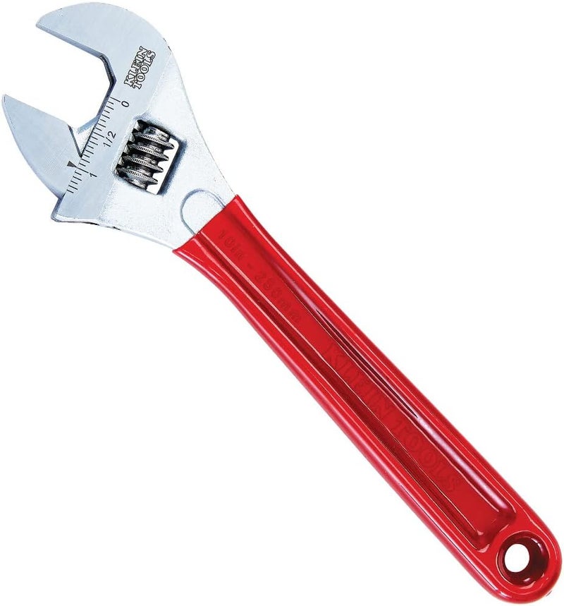 Klein Tools 10-Inch Adjustable Wrench Extra Capacity D507-10 - Image 1