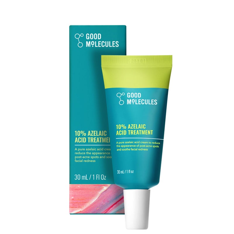 Good Molecules 10% Azelaic Acid Treatment for Face â€“ Soothing Formula for Facial Redness & Uneven Tone â€“ Brightens Dark Spots & Refines Texture â€“ Vegan & Fragrance-Free Skincare (30ml / 1.01 fl oz.) - Image 1
