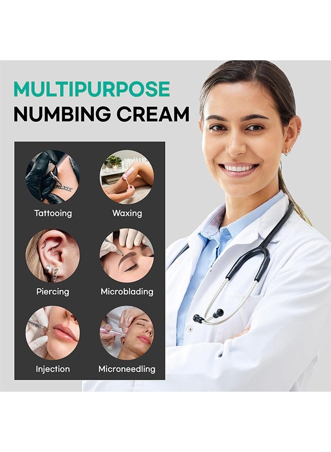 Elaimei Tattoo Numbing Cream Before Tattoo, Numbing Cream for Tattoos with Aloe Vera, Vitamin E, Lecithin（50ml） - Image 4