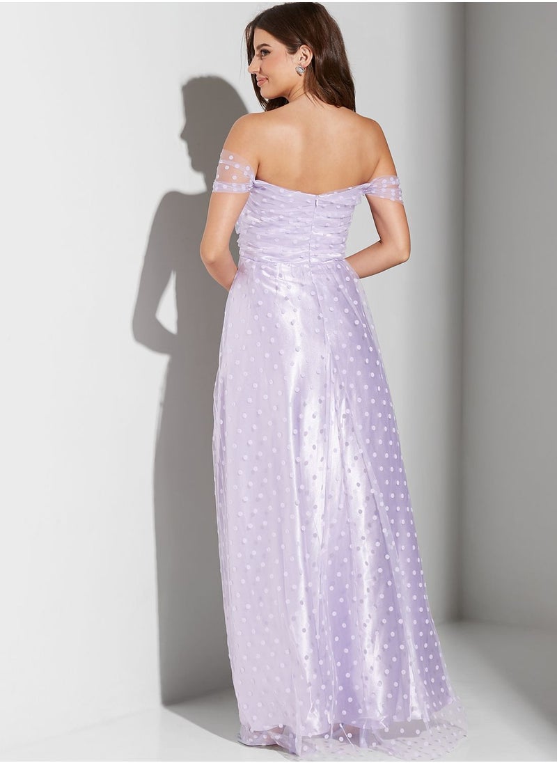 Dolly & Delicious - Bardot High Low Dress - Image 1