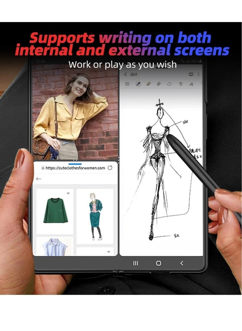 ELTRAZONE SAMSUNG Galaxy S Pen Fold Edition, Slim 1.5mm Pen Compatible Galaxy Z Fold 3 Phones Only Black  - Image 5
