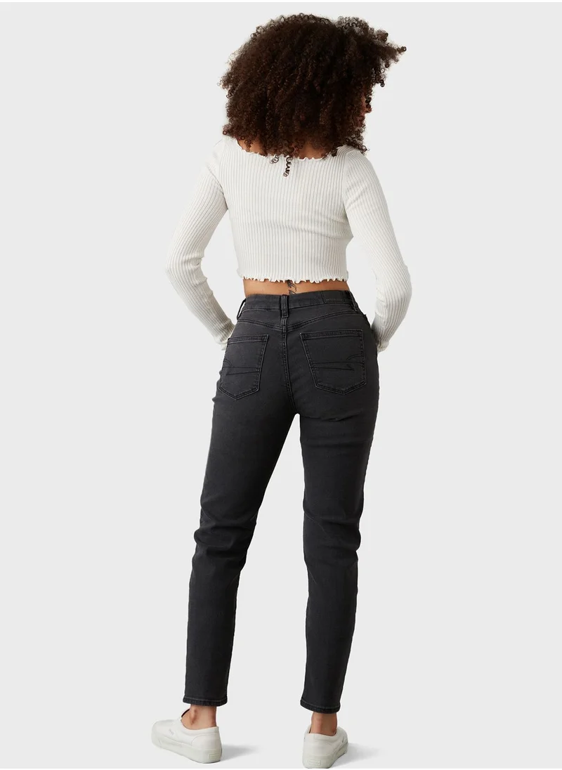American Eagle High Rise Mom Jeans