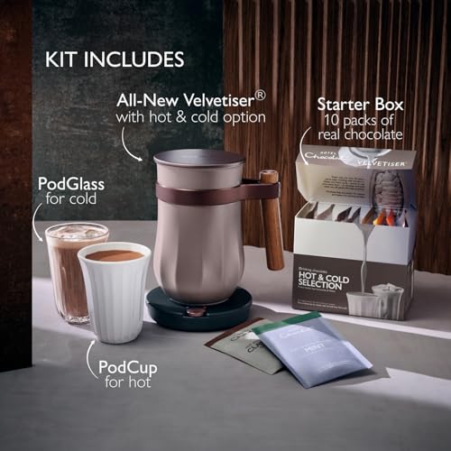Hotel Chocolat The Velvetiser System inHome Hot Cold Drinking Chocolate Machine BaristaGrade Drinking Chocolate Maker Pewter Edition Ideal for Gifts - Image 3
