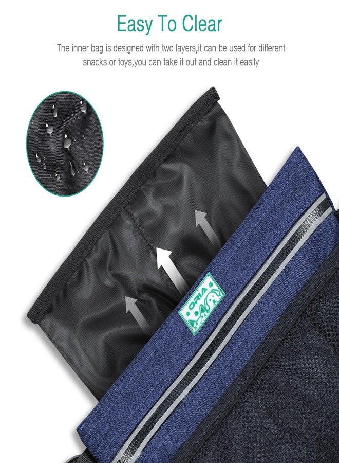 ORIA Dog Training Treat Pouch, Magnetic Closure Dog Training Bag, Pet Walking Bag with Poop Bag Holder, Adjustable Belt, Removable Inner Bag for Pet Training Walking Hiking Running - Image 4