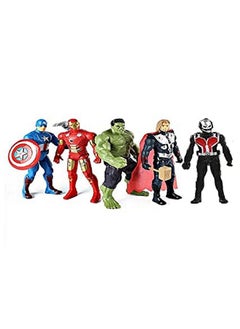 SFR SFR Shree Sai International Action Justice Super Heroes Figures Toys Play Set for Kids with LED Light for Children Kids Ages 4 and Up - 14-cm (AVENJER Four Age of ULTRAN)  - Image 1