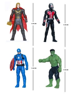 SFR SFR Shree Sai International Action Justice Super Heroes Figures Toys Play Set for Kids with LED Light for Children Kids Ages 4 and Up - 14-cm (AVENJER Four Age of ULTRAN)  - Image 2