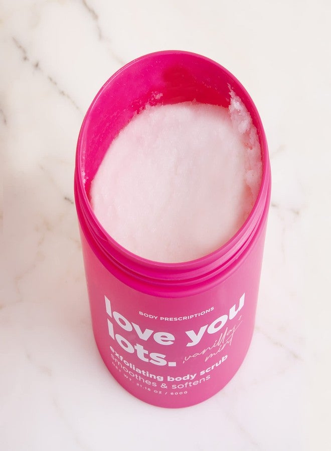 Body Prescriptions Exfoliating Body Scrub - Body Cleanser for Nourished, Ultra-Smooth Skin, Vanilla and Mint (Love You Lots) - Image 3