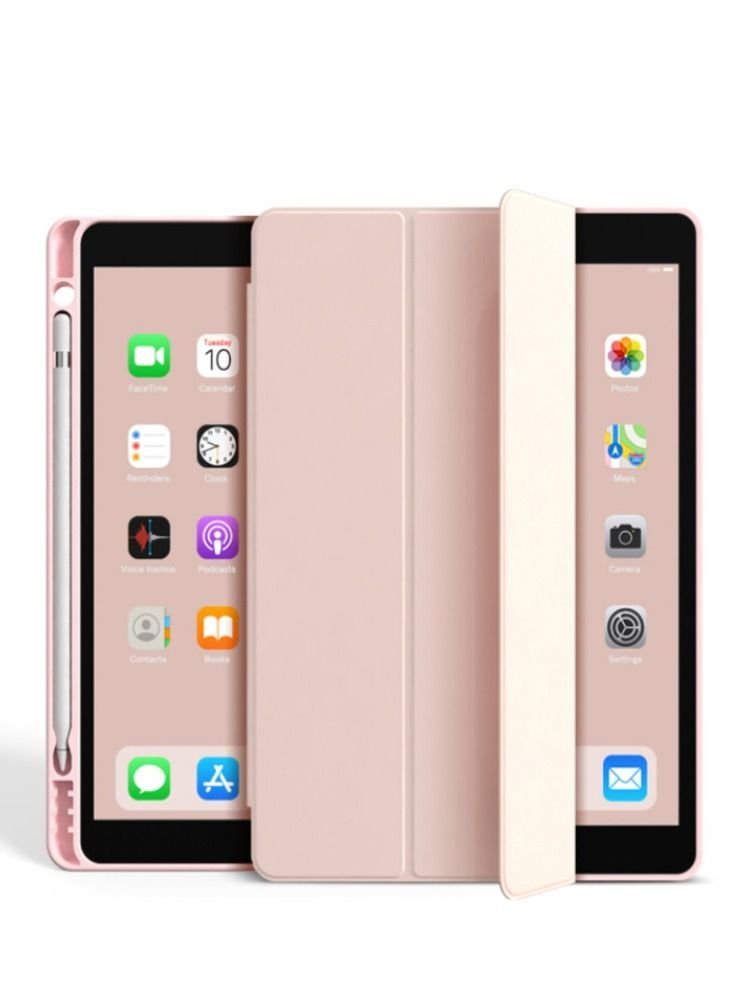 Loquat Pink iPad case with pen slot
