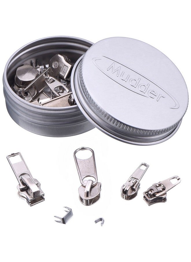 Mudder - 36 Pack Zipper Replacement Zipper Repair Kit Silver - Image 1