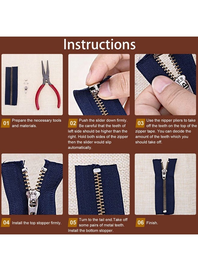 Mudder - 36 Pack Zipper Replacement Zipper Repair Kit Silver - Image 1