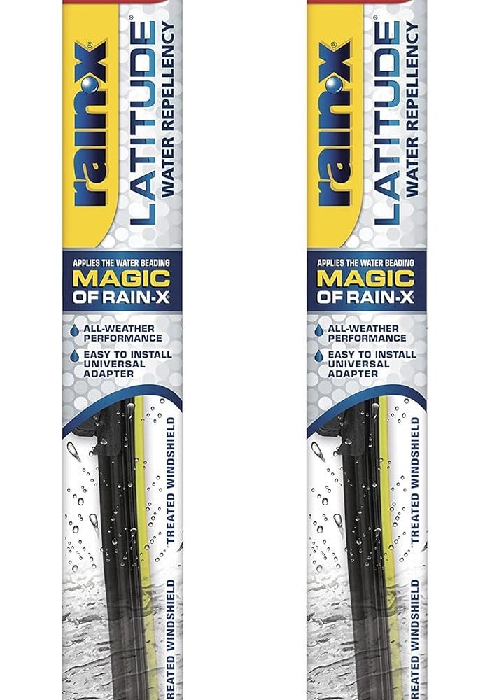 Rain-X مساحات رين-إكس لاتيتيود 2 في 1 المقاومة للماء - 17 بوصة - Image 1