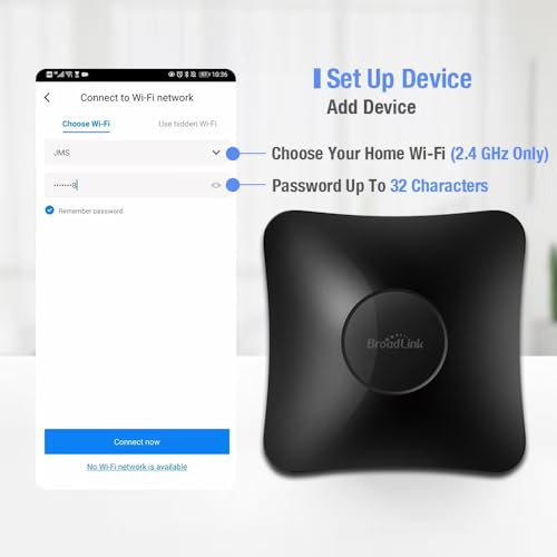 BroadLink RM4 pro Smart Remote and Sensor Cable Set RM4 pro S (2.4 GHz Wi-Fi Only), Universal IR RF Remote Control Hub with Temperature Humidity Monitor USB Cable, Works with Alexa & IFTTT - Image 5