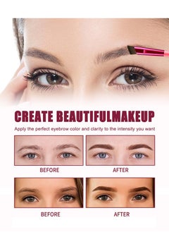 EELHOE Multi-Function Eyebrow Cream Eyebrow Brush,Waterproof Sweat Resistant,Long Lasting Makeup,Reaching The Contour Effect Of Oblique Wild Eyebrow Eye Shadow,Suitable For Use In Makeup(#Taupe)  - Image 5