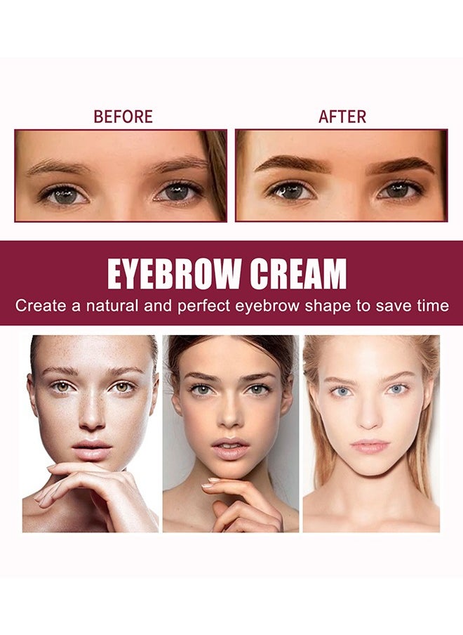 EELHOE - Multi-Function Eyebrow Cream Eyebrow Brush,Waterproof Sweat Resistant,Long Lasting Makeup,Reaching The Contour Effect Of Oblique Wild Eyebrow Eye Shadow,Suitable For Use In Makeup(#Taupe) - Image 1