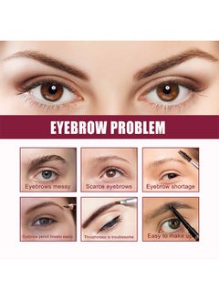 EELHOE Multi-Function Eyebrow Cream Eyebrow Brush,Waterproof Sweat Resistant,Long Lasting Makeup,Reaching The Contour Effect Of Oblique Wild Eyebrow Eye Shadow,Suitable For Use In Makeup(#Taupe)  - Image 3