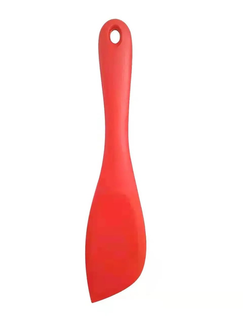 Turbid Silicone Spatula for Kitchen - Heat Resistant, Non Stick Spatula Set with Stainless Steel Core for Cooking and Baking Spatula Scrapers (Red) - Image 1
