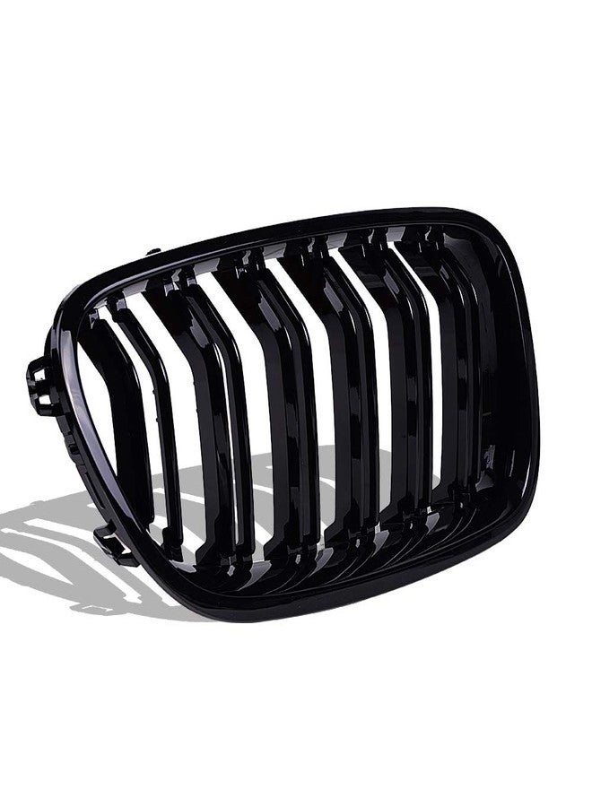 runmade Compatible with BMW F10 F11 5-series 2010 2011 2012 2013 2014 2015 2016 2017 2018 Front Bumper Kidney Grille Grill Glossy Black Double Line Dual Fin - Image 5