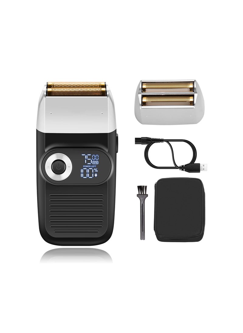 Generic - Kemei Electric Foil and Bald Shavers 2 in 1 Double Shaver for Men Blade and Popup Beard Trimmer with LED Display,Rechargeable, Adjustable 3 Speed Shaver, Can be Used for 120 Minutes When Fully Charged - Image 1
