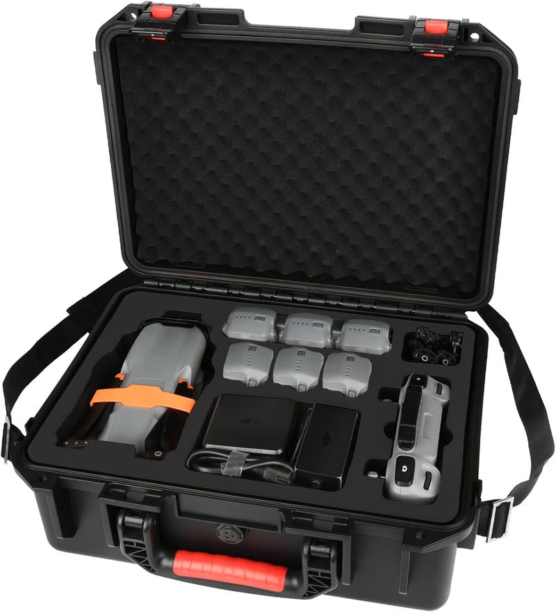 YETEETH حافظة يتيث الصلبة لطائرة DJI Air 3، حافظة مقاومة للماء والضغط لملحقات DJI Air 3 - تناسب أحدث جهاز تحكم DJI RC 2/RC-N2 - Image 1