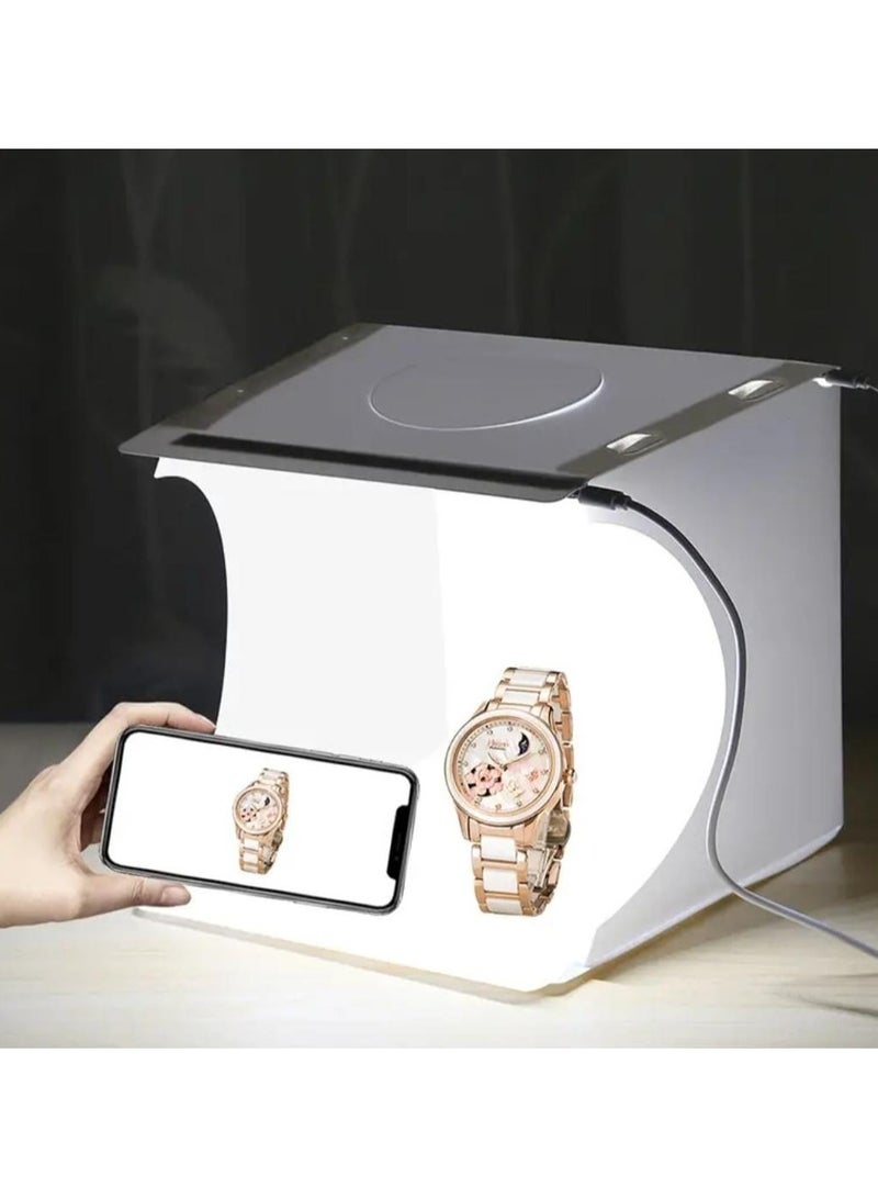 Compact Foldable Design Small LED Photography Studio Box - Image 1
